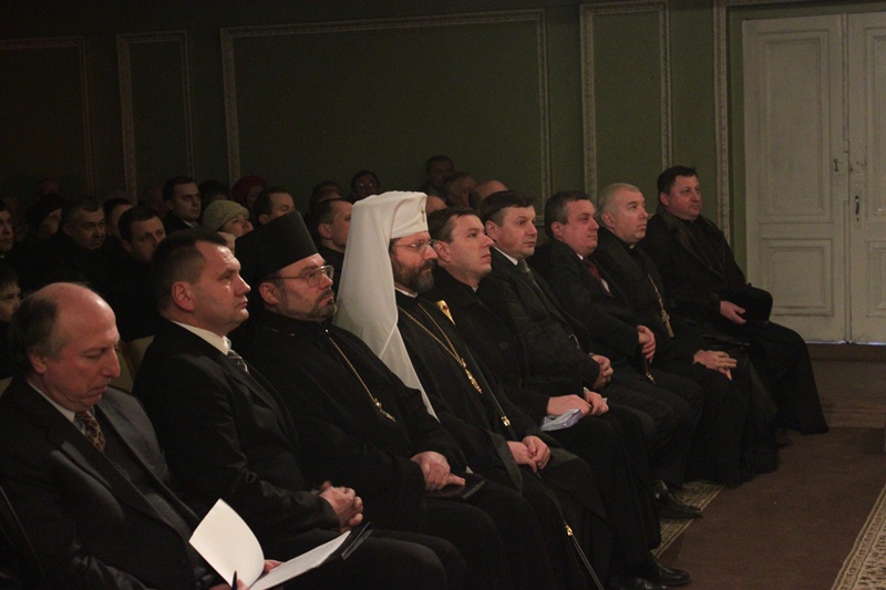 Глава УГКЦ у Бориславі під час академії присвяченій Патріарху Йосифу: